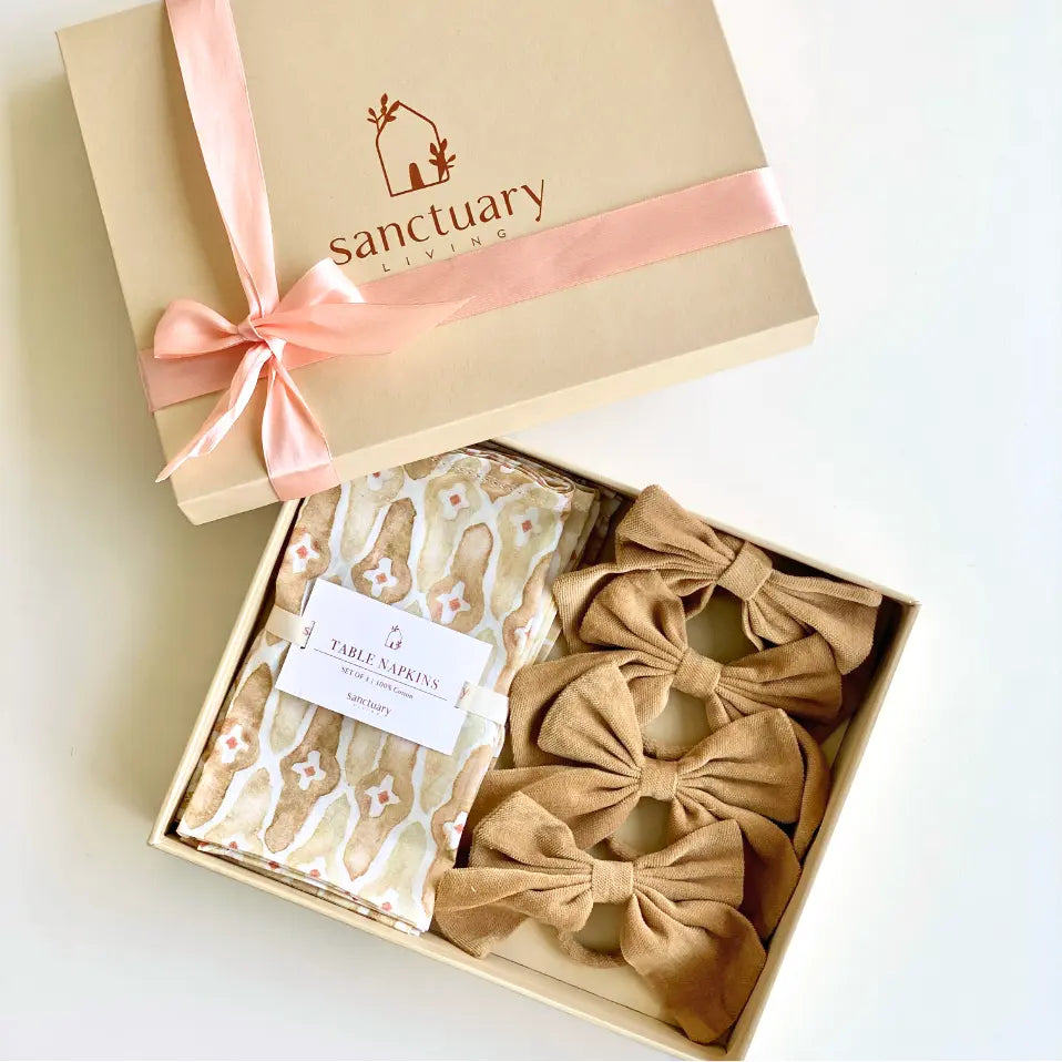 Mosaic Sand Gift Box-Napkins & Napkin Rings SanctuaryLiving