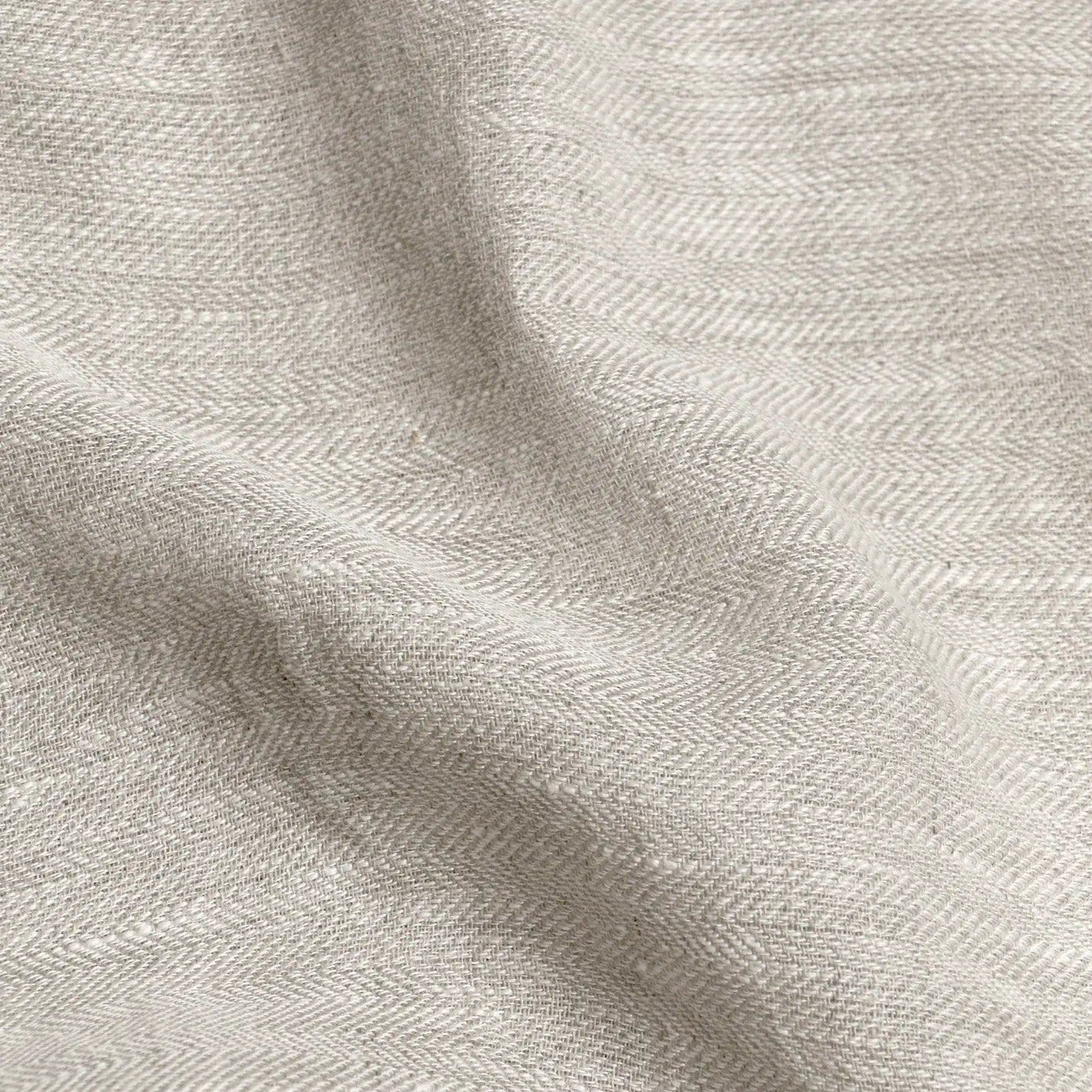 Oatmeal Herringbone Linen Table Runner SanctuaryLiving