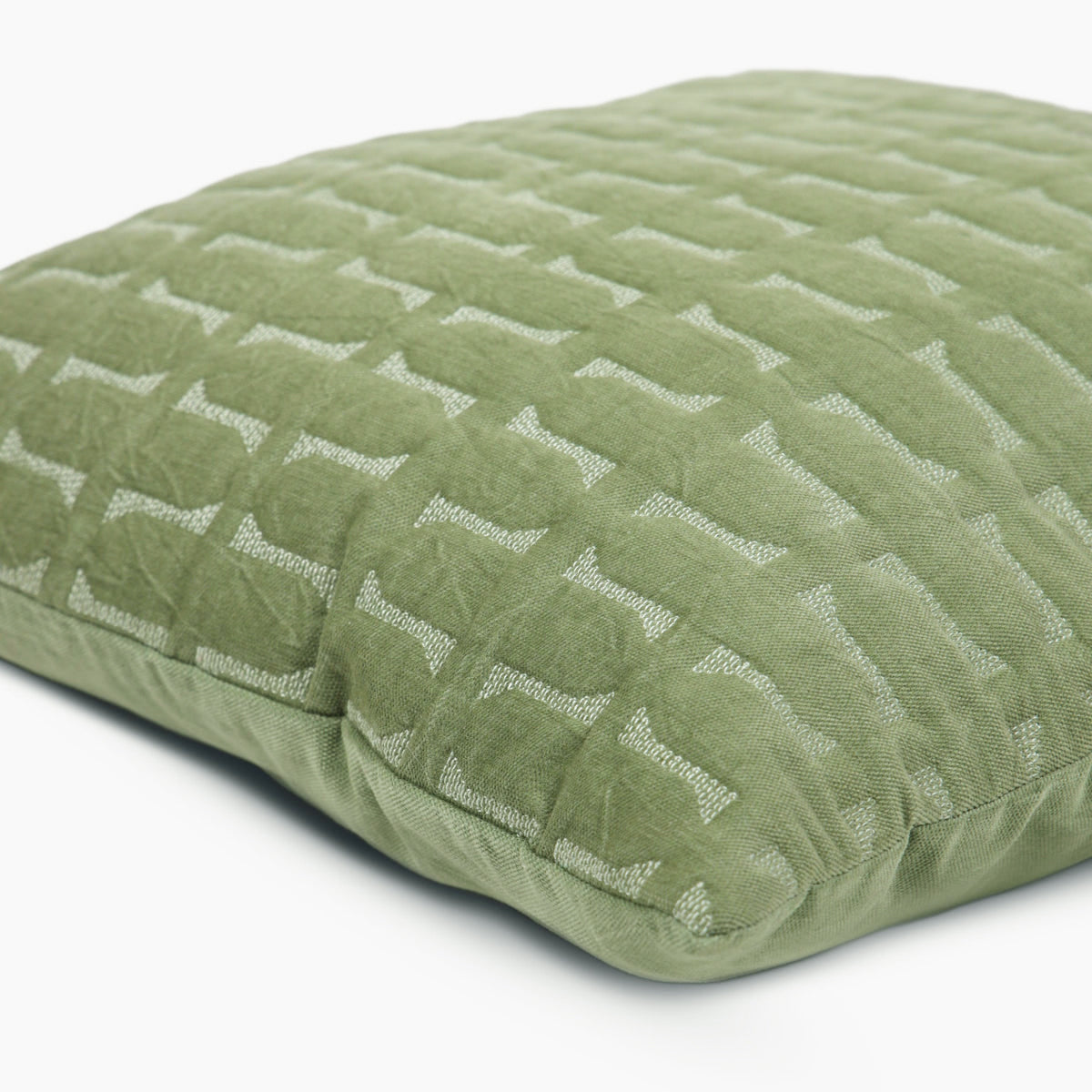 Twig Fern Embroidered Velvet Cushion Cover