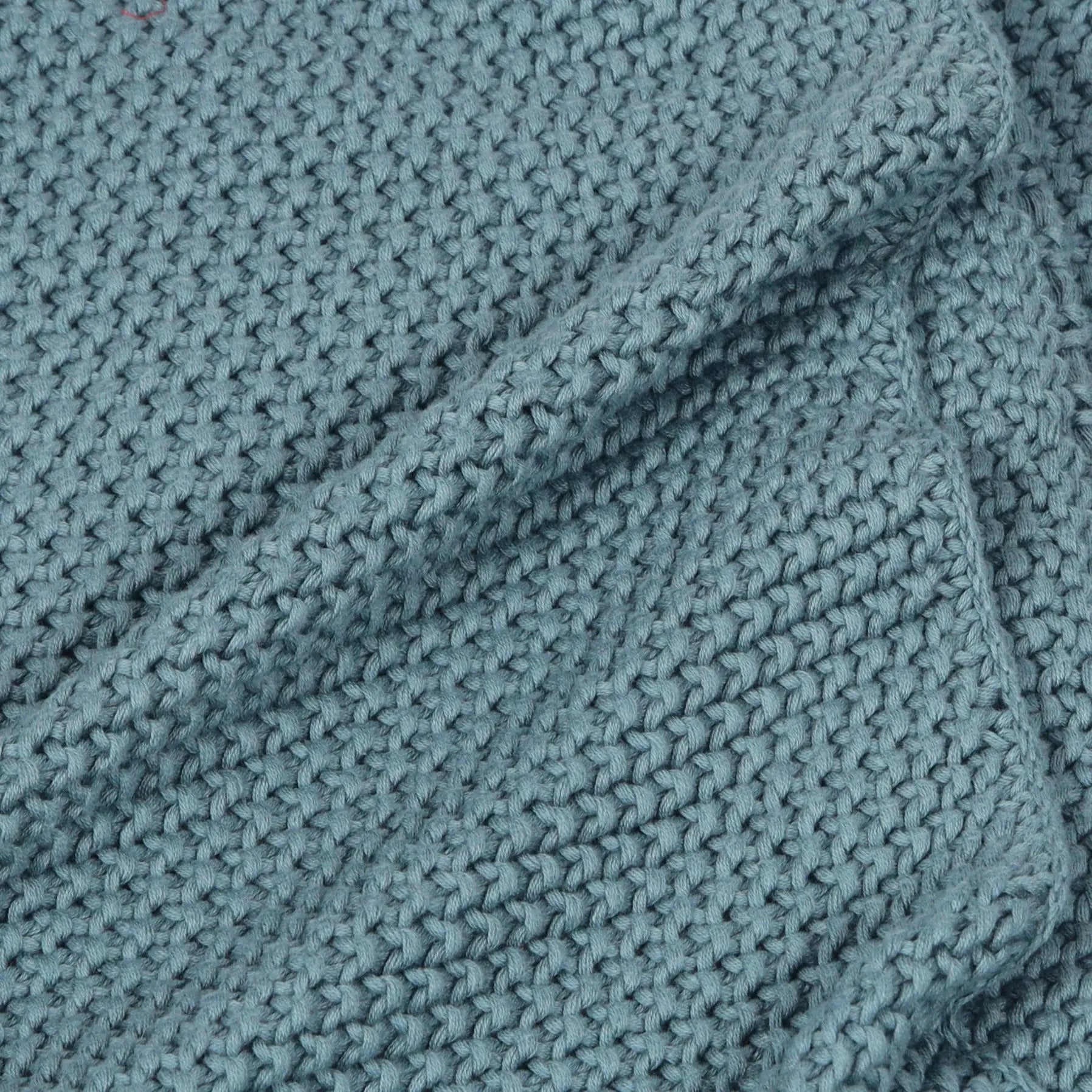 Teal Moss Knit Throw SanctuaryLiving