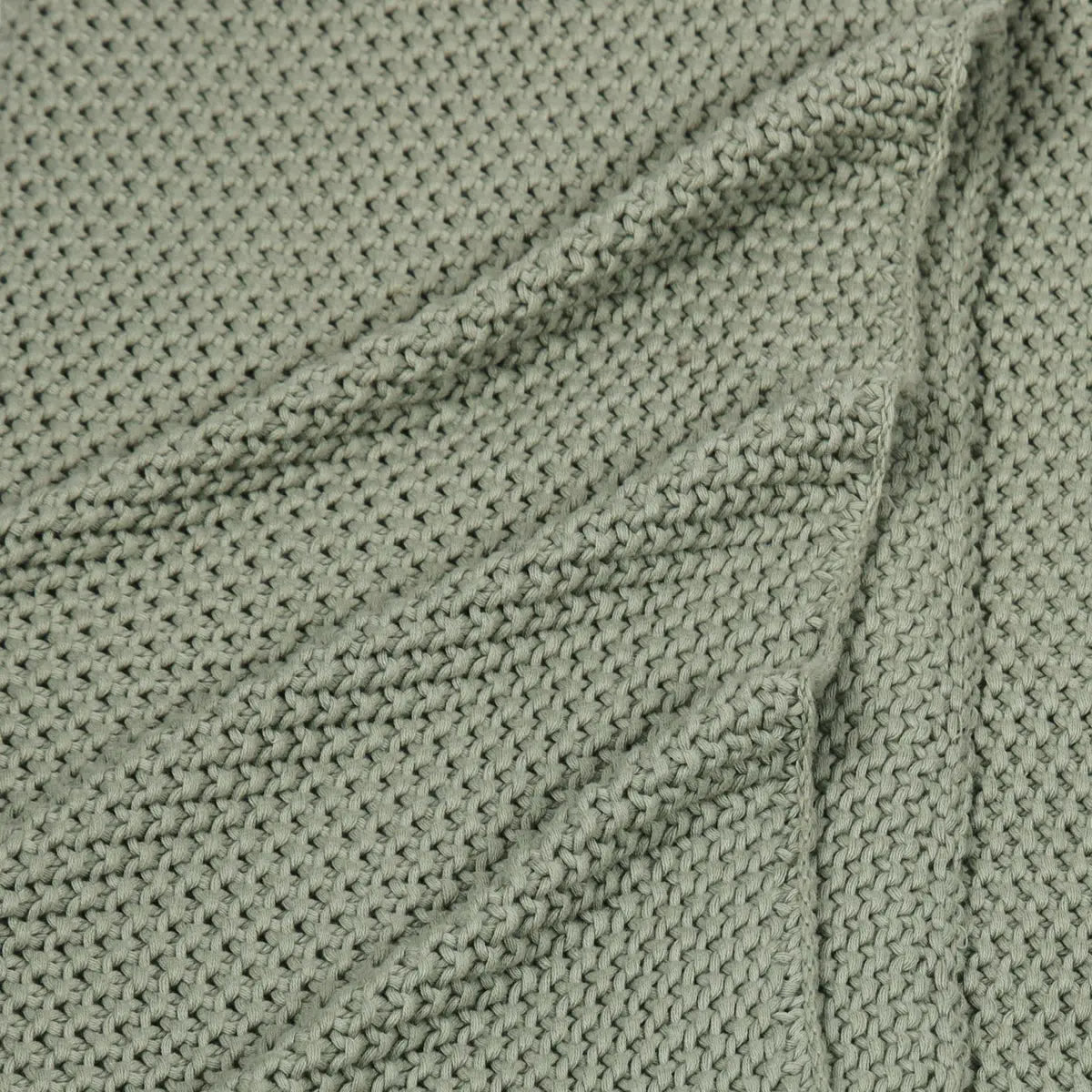 Sage Moss Knit Throw SanctuaryLiving