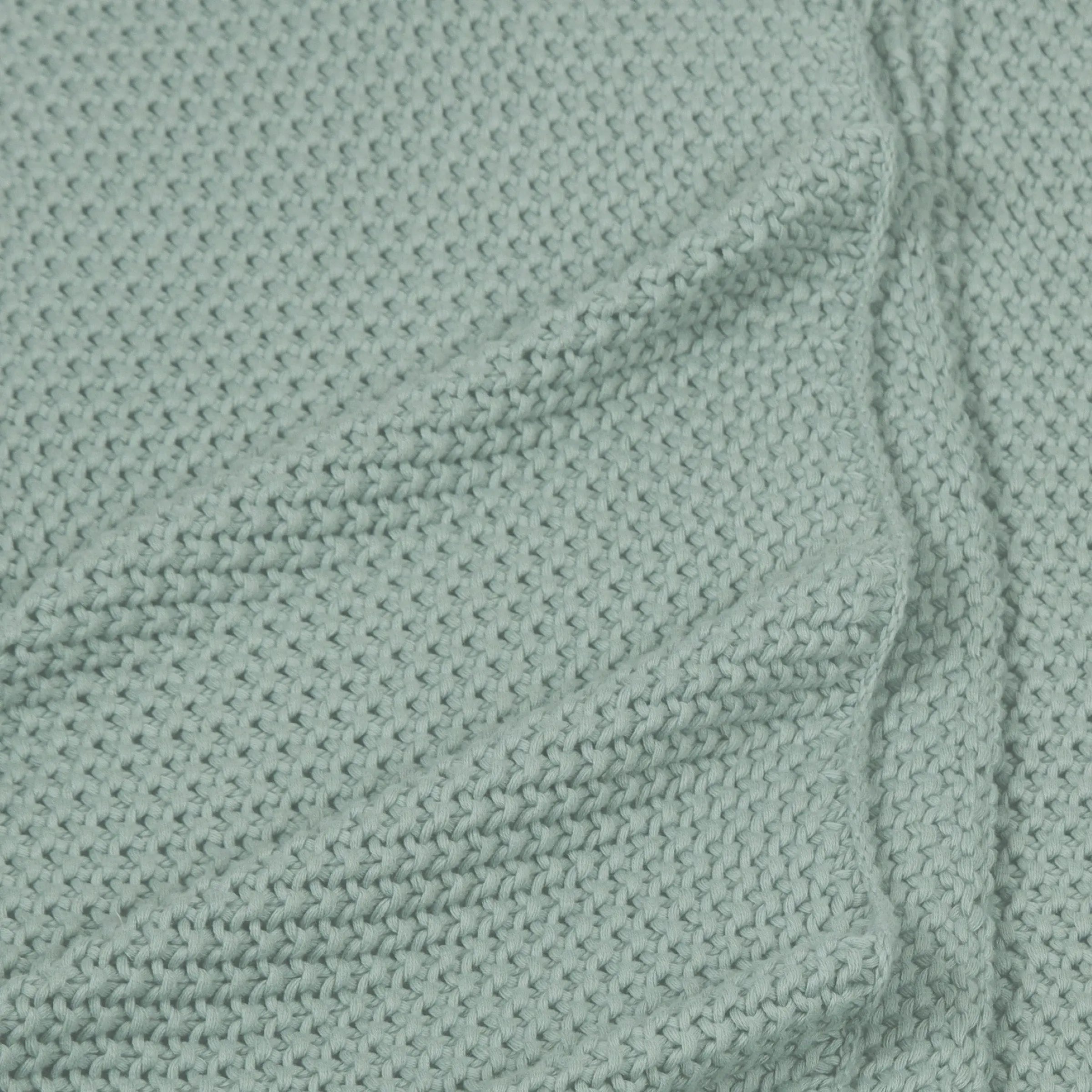 Duck Egg Moss Knit Throw SanctuaryLiving