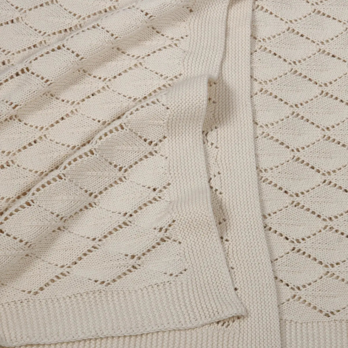 Hygge Ivory Knitted Throw SanctuaryLiving