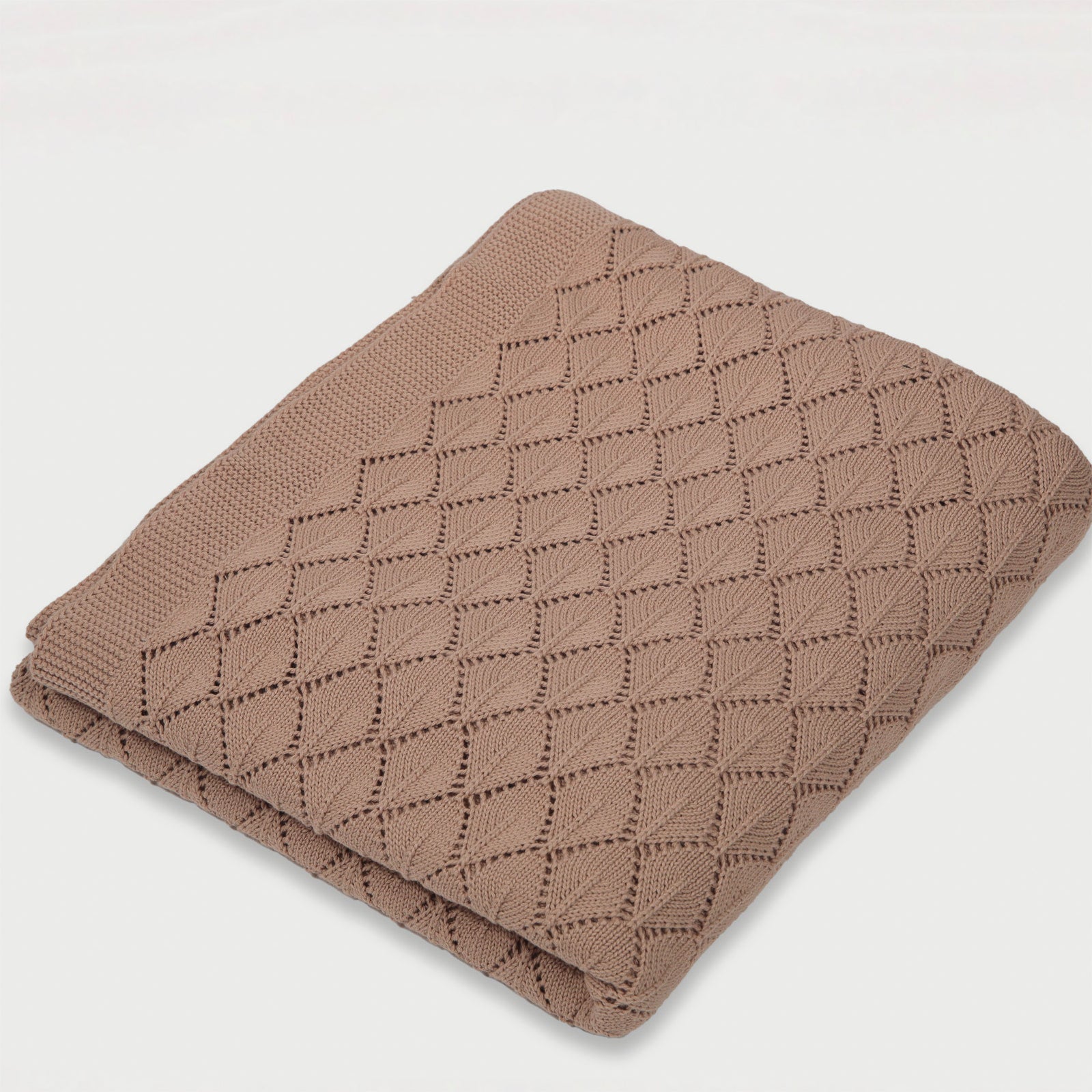 Hygge Blush Knitted Blanket