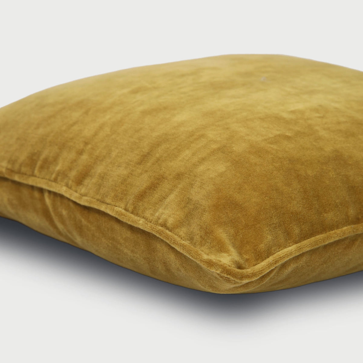 Deep Ochre Velvet Cushion Cover