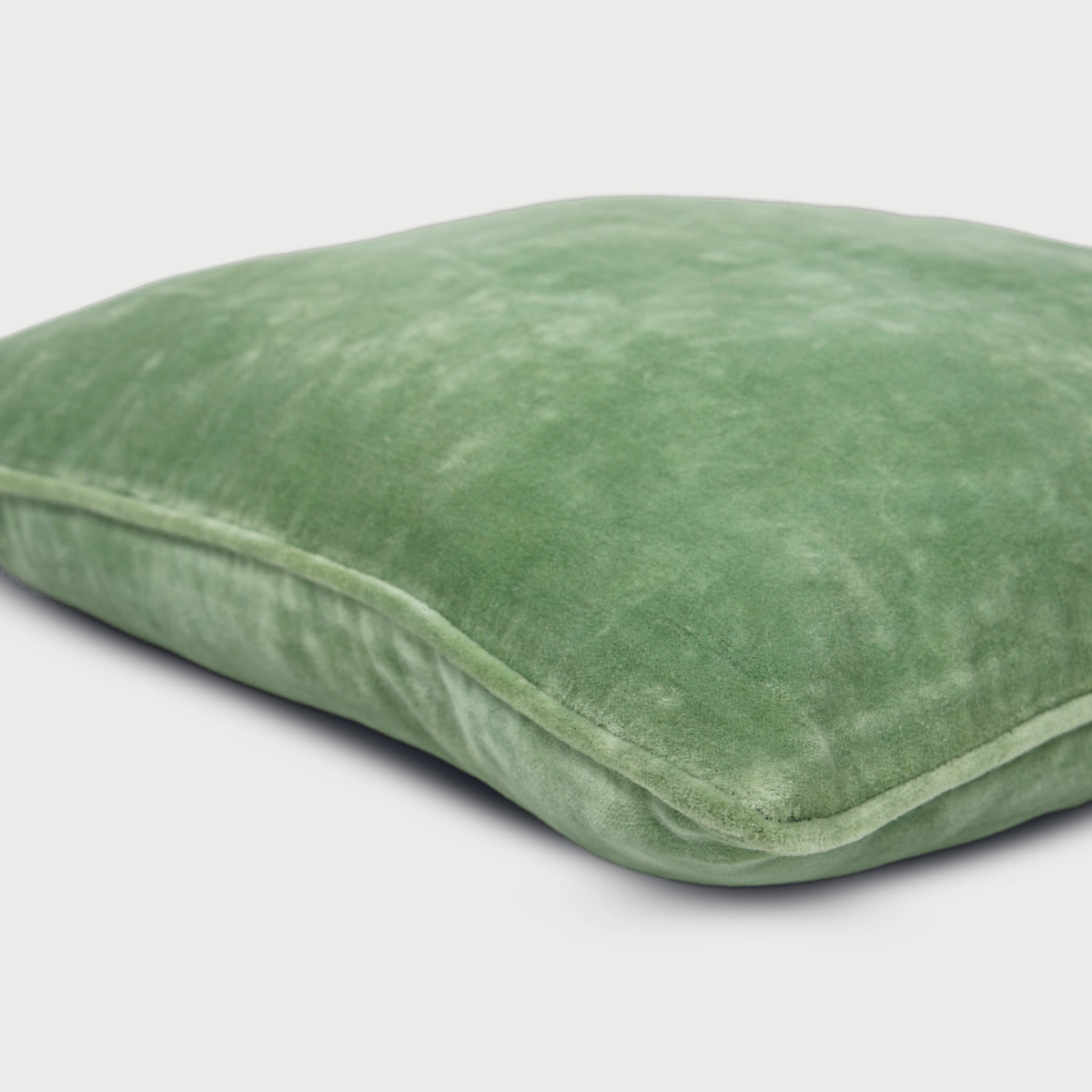 Celadon Green Velvet Euro Sham