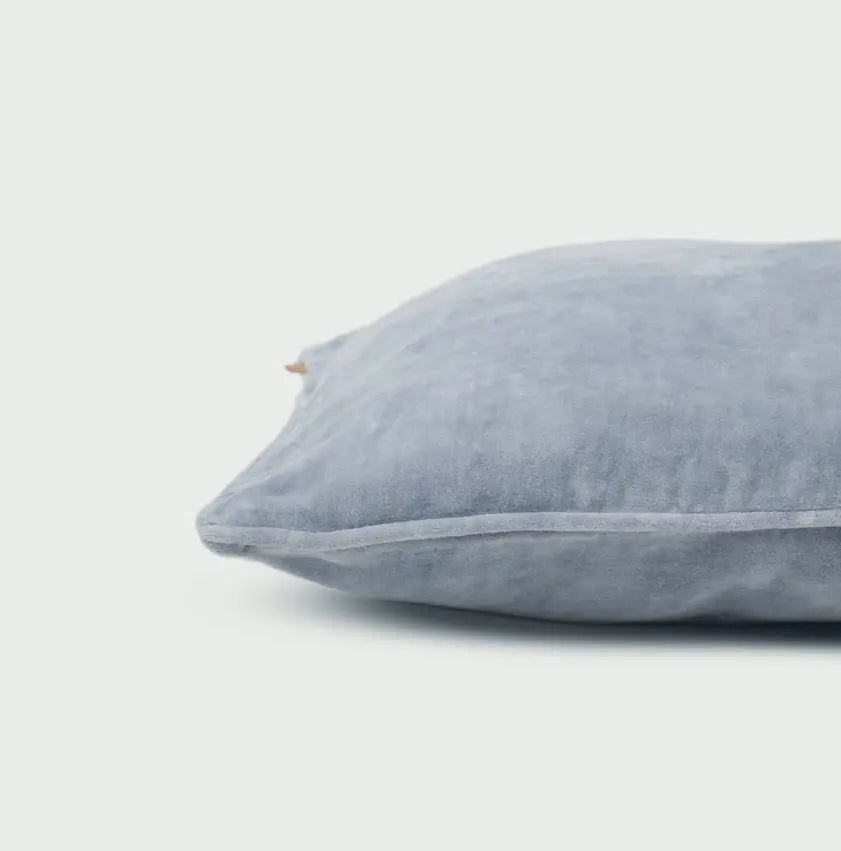 Baby Blue Velvet Cushion Cover SanctuaryLiving