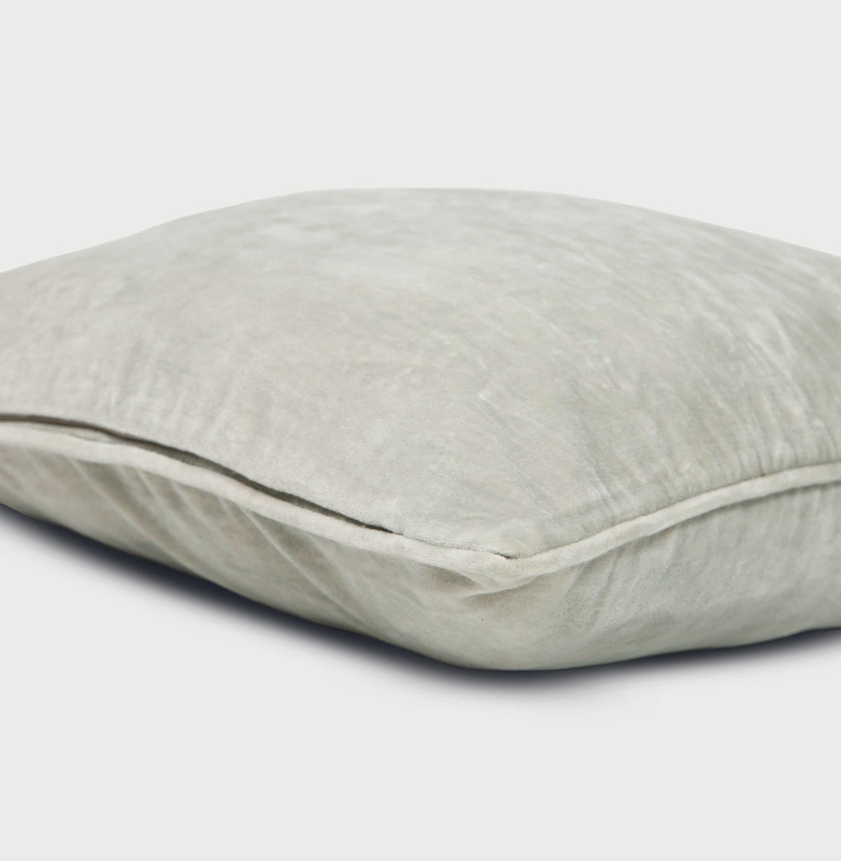 Dove Grey Velvet Euro Sham