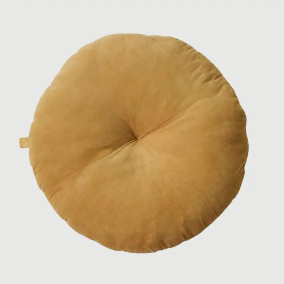 Cuddle Sand Velvet Round Cushion SanctuaryLiving