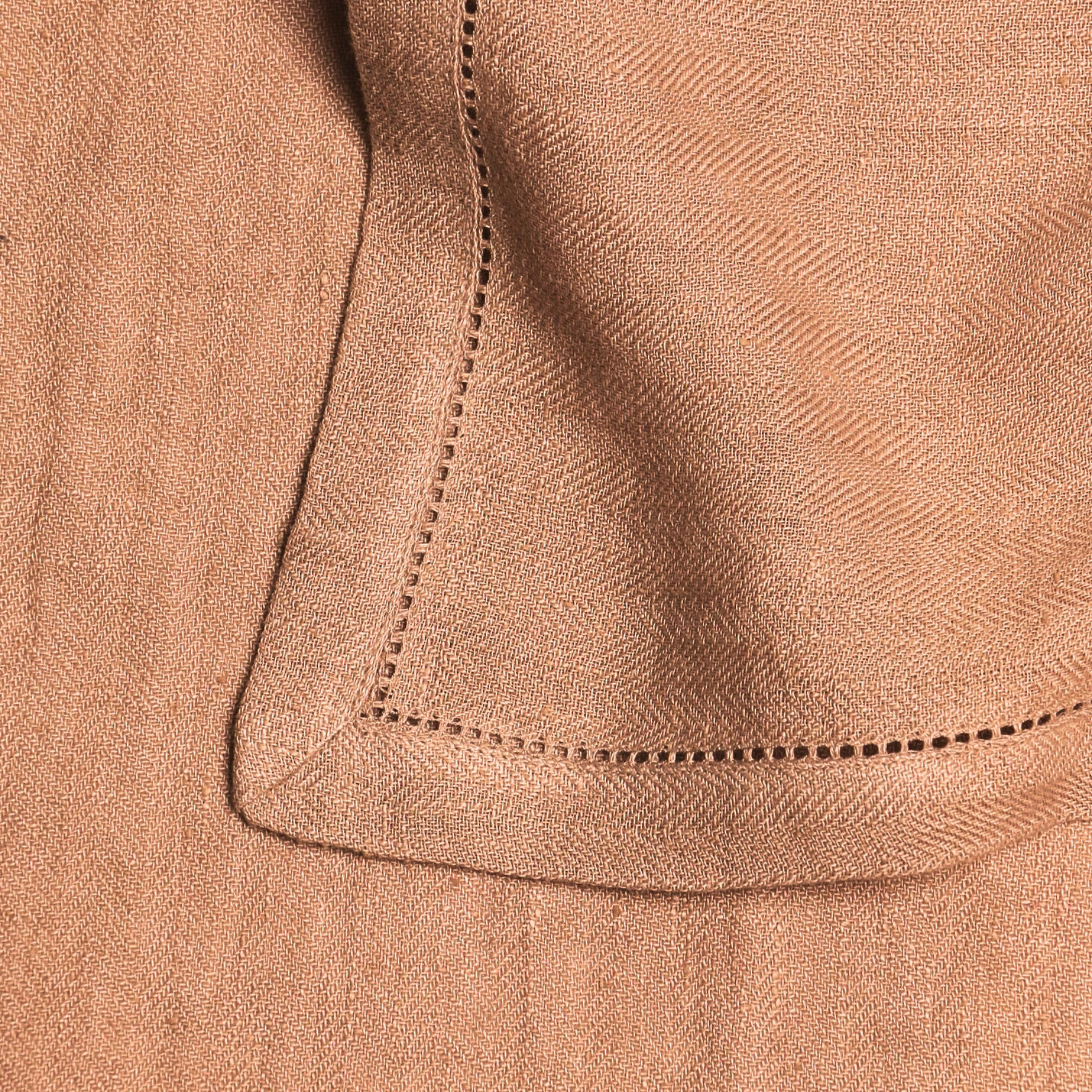 Spice Herringbone Linen Table Napkins-Set of 2