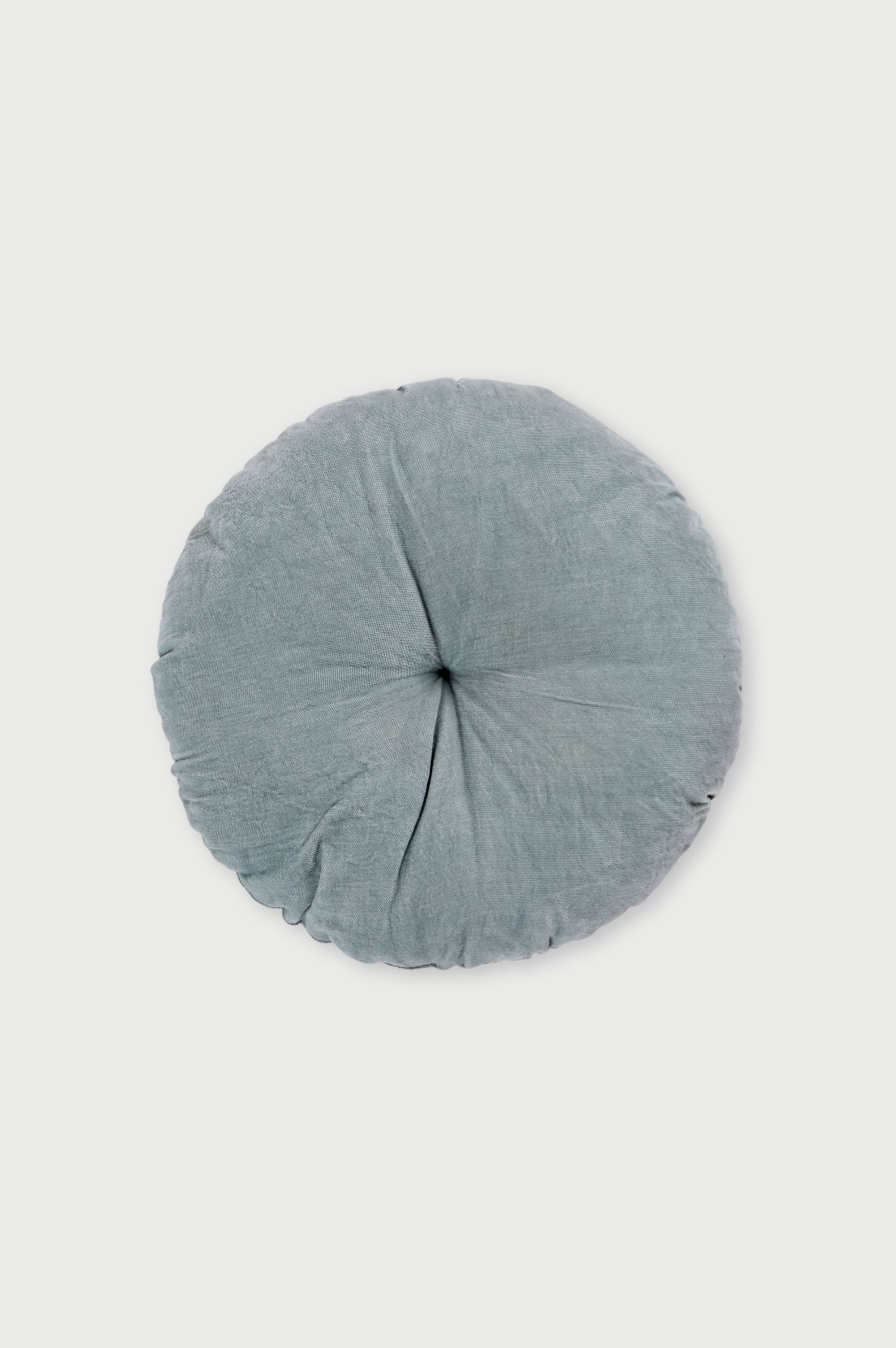 Cuddle Duck Egg Velvet Round Cushion