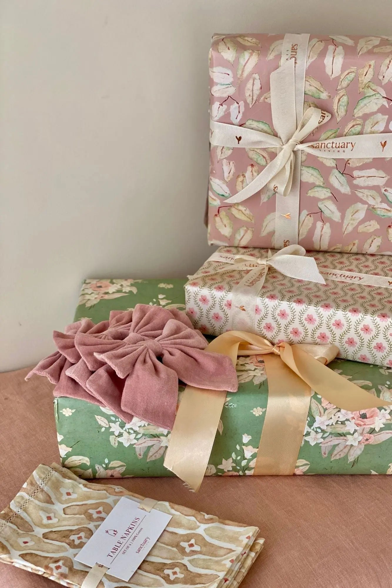 Mosaic Sand Gift Box-Napkins & Napkin Rings SanctuaryLiving