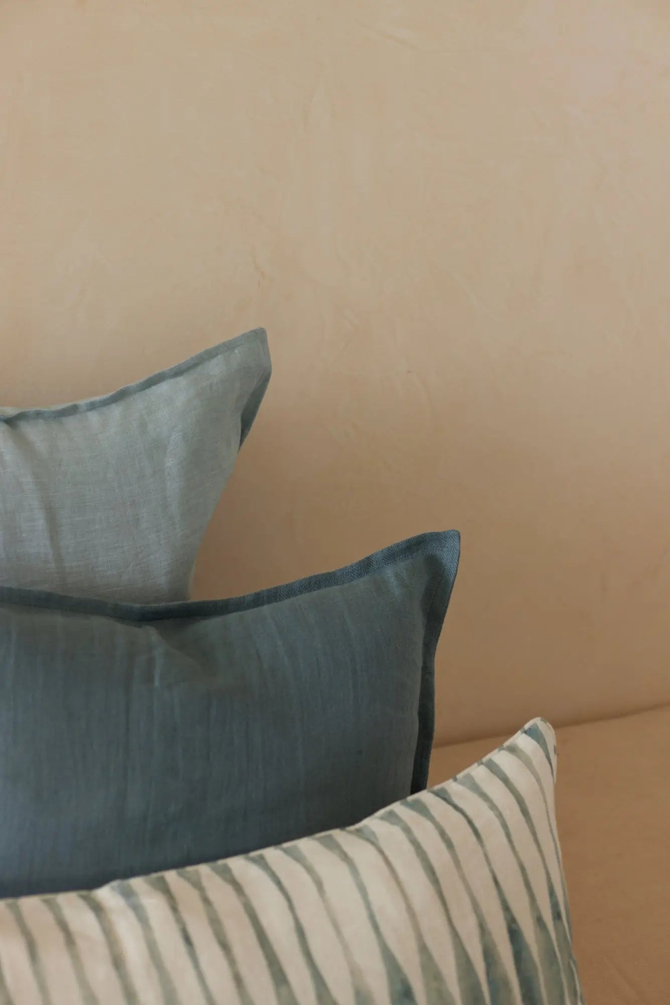 Azure Linen Euro Sham SanctuaryLiving