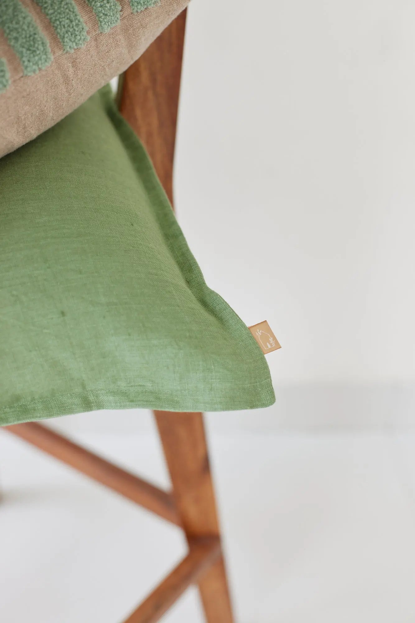 Celadon Linen Cushion Cover SanctuaryLiving