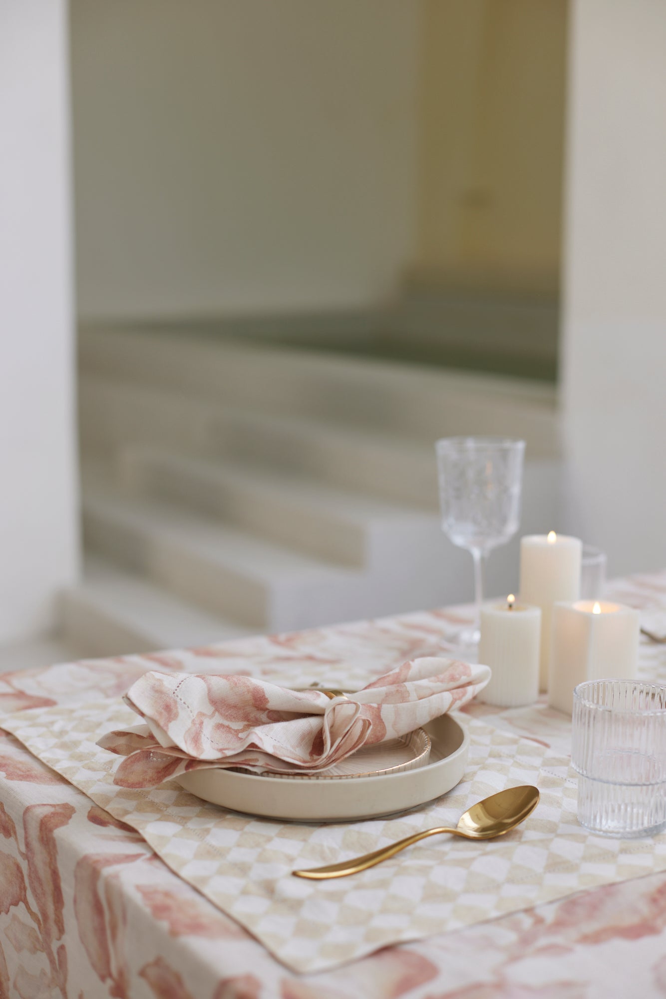 Cascade Blush Table Mats-Set of 2