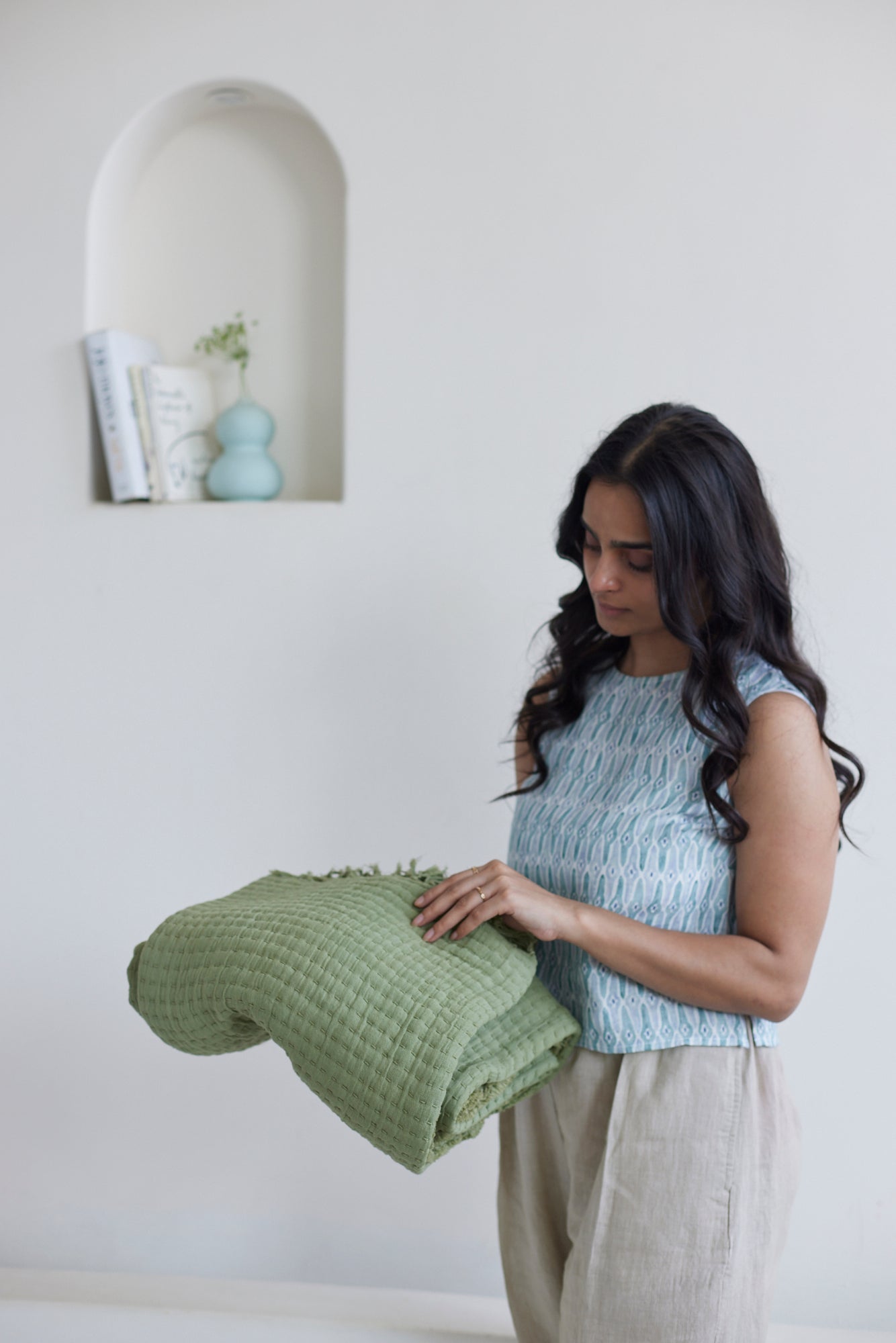 Trail Sage Cotton Throw