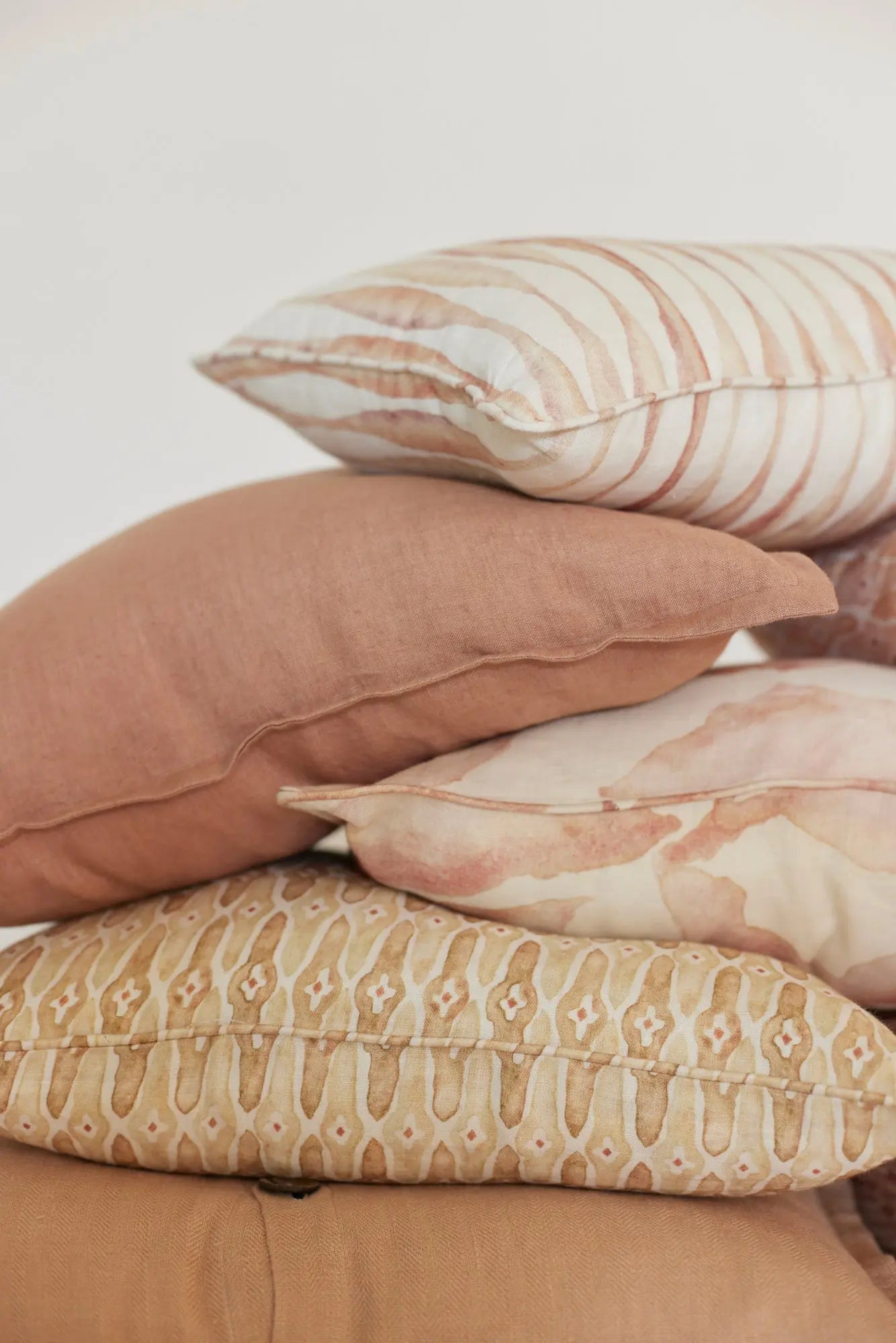 Rose Linen Pillow Cover SanctuaryLiving