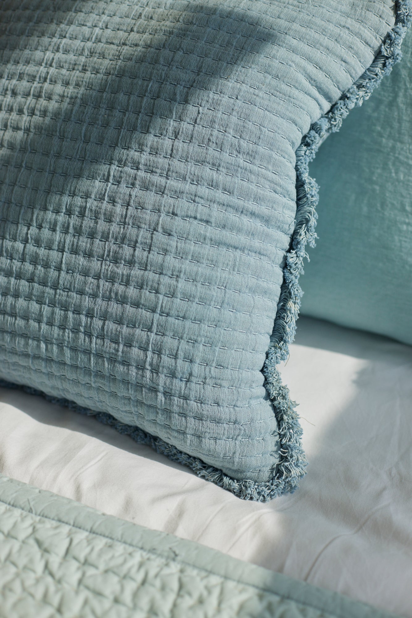 Venetian Linen Blue Cushion Cover