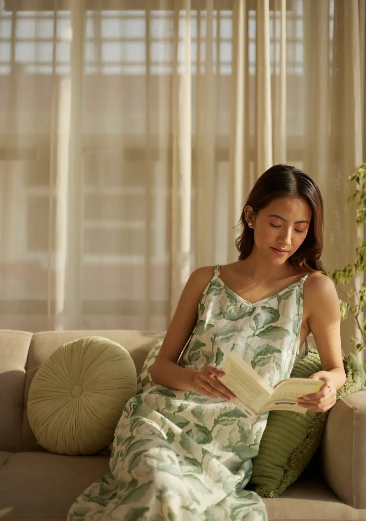 Iris Cascade Teal Slip Dress SanctuaryLiving