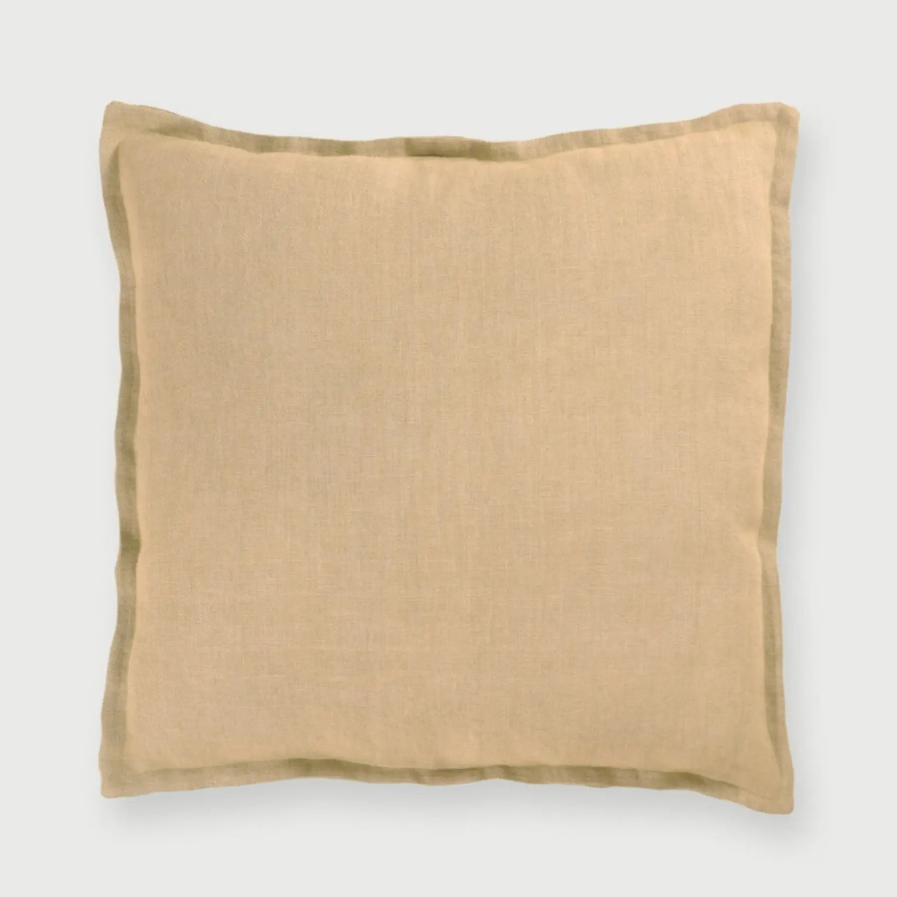 Sand Herringbone Linen Cushion Cover SanctuaryLiving