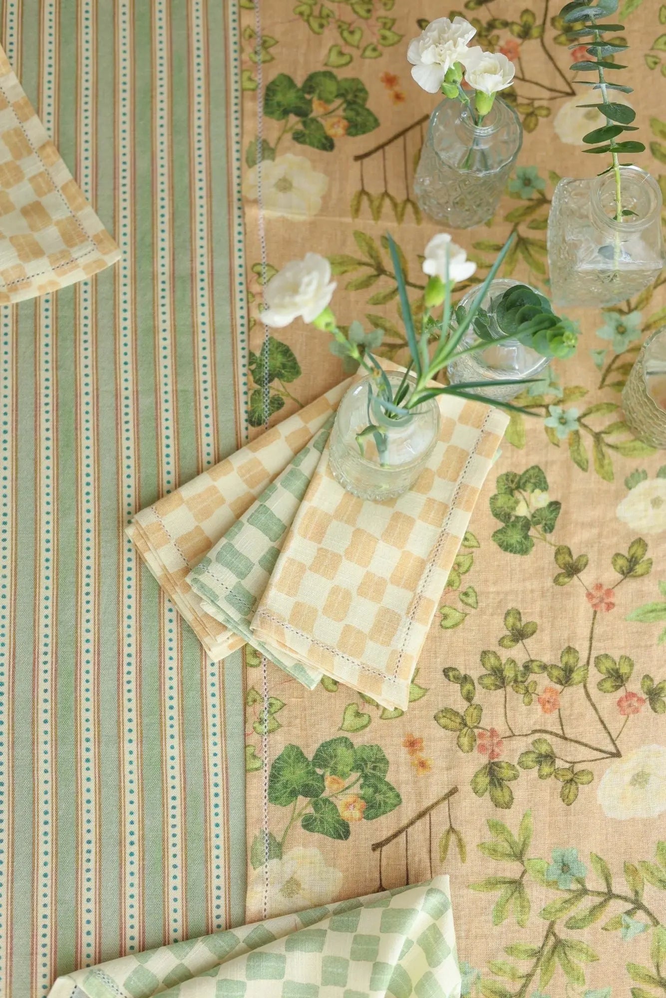 River Fern Cotton Table Cover SanctuaryLiving