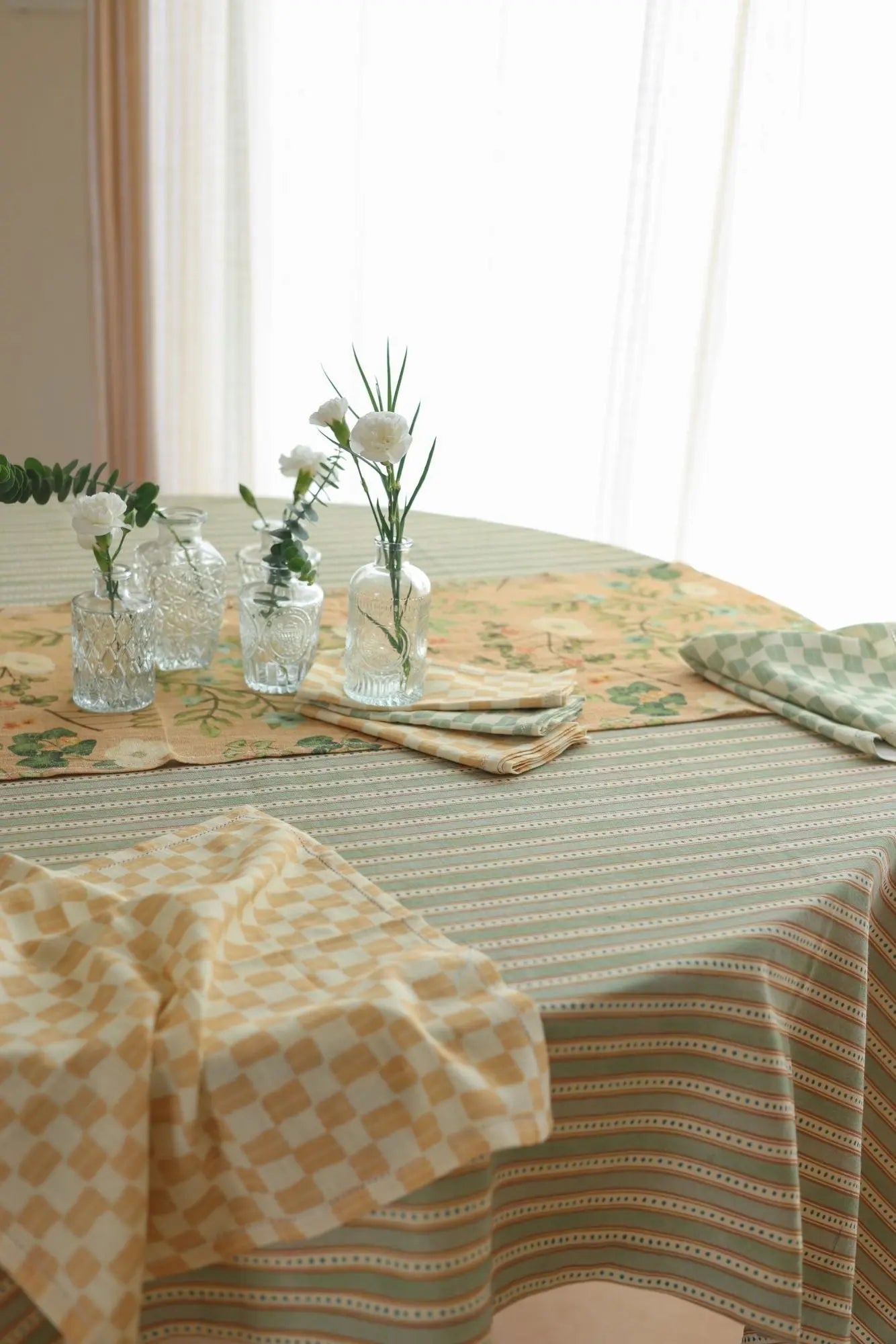 River Fern Cotton Table Cover SanctuaryLiving