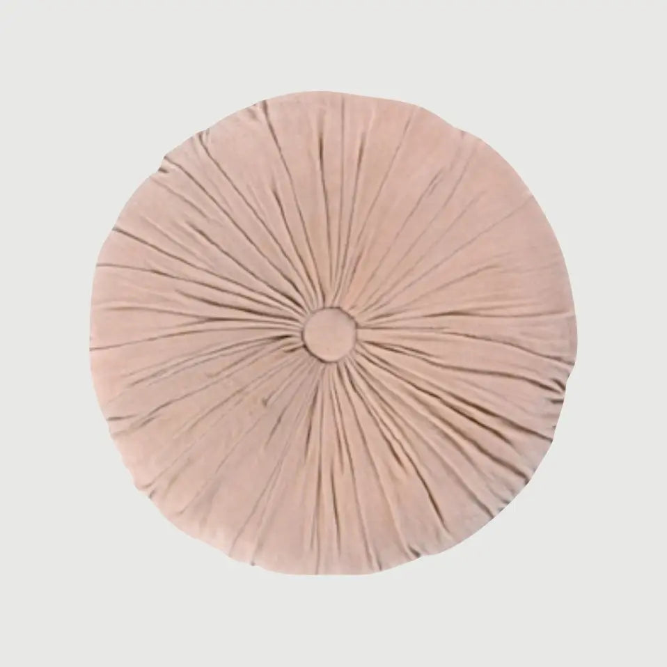 Cuddle Baby Pink Velvet Round Cushion SanctuaryLiving