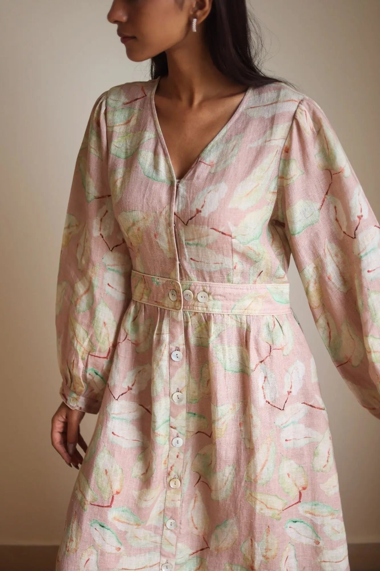 Elina Linen Blush Dress SanctuaryLiving