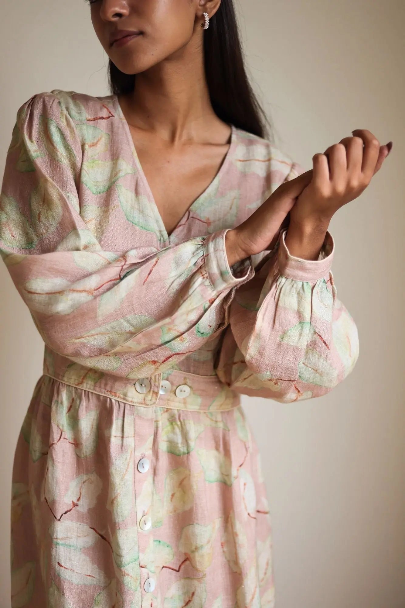 Elina Linen Blush Dress SanctuaryLiving
