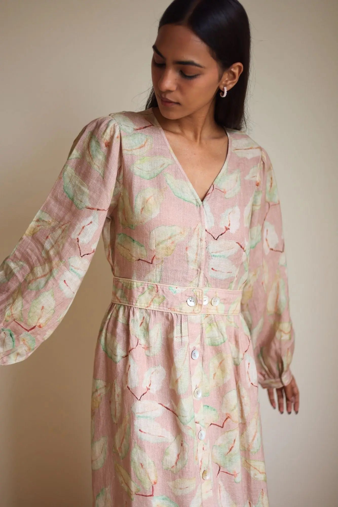 Elina Linen Blush Dress SanctuaryLiving