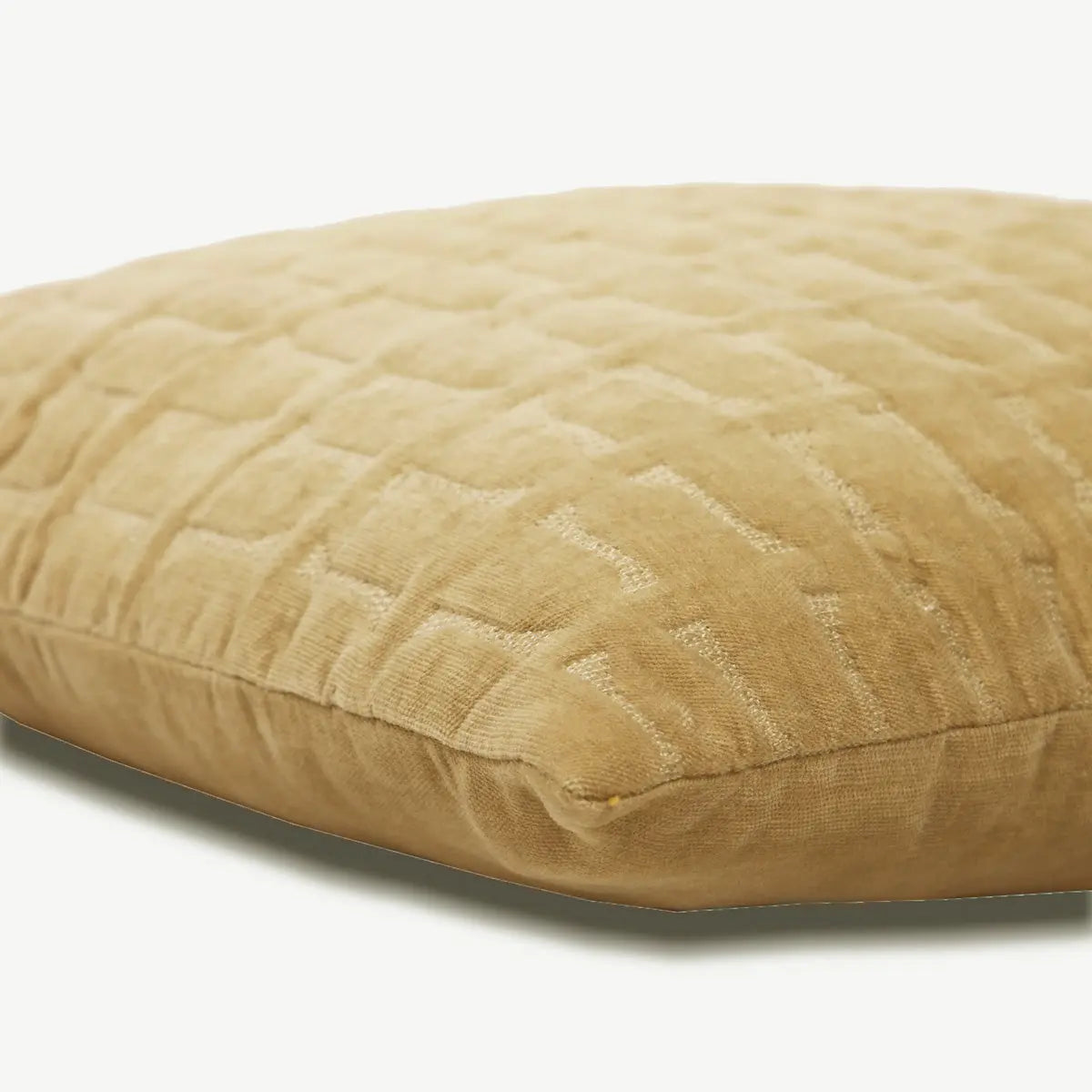 Twig Sand Embroidered Velvet Cushion Cover SanctuaryLiving