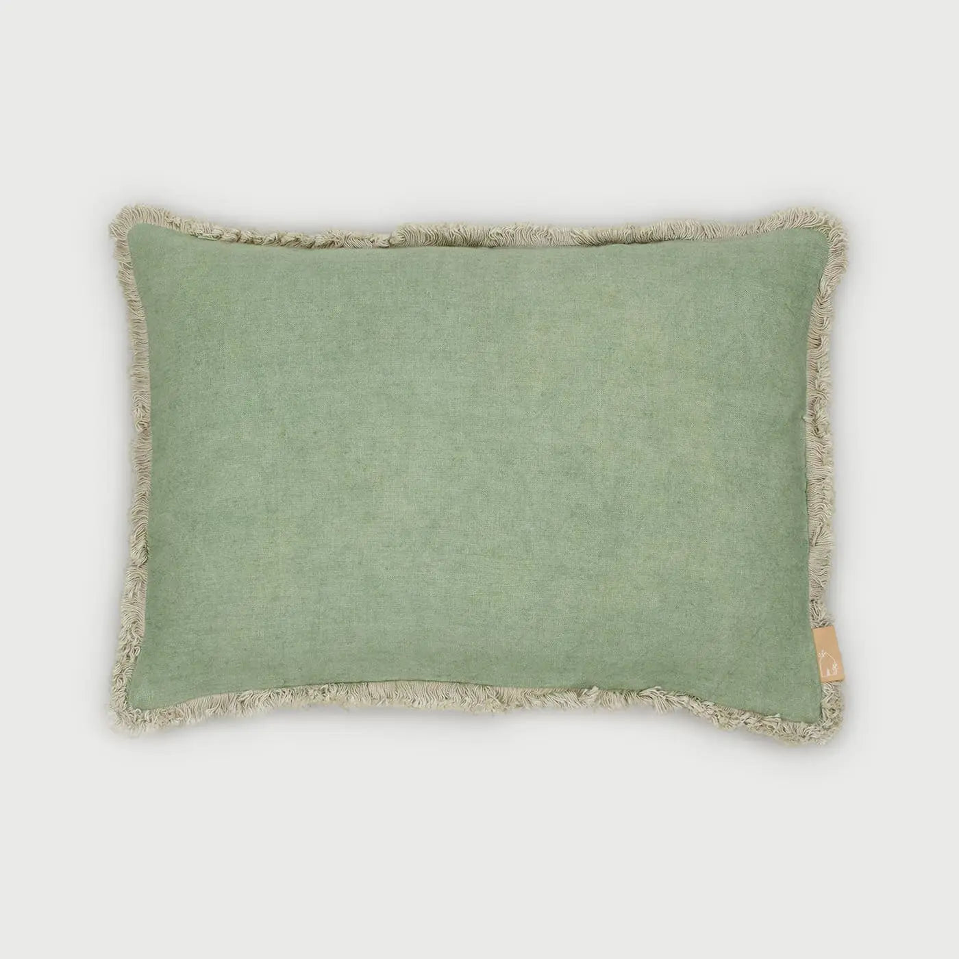 Fringe Fern Oblong Linen Cushion Cover SanctuaryLiving