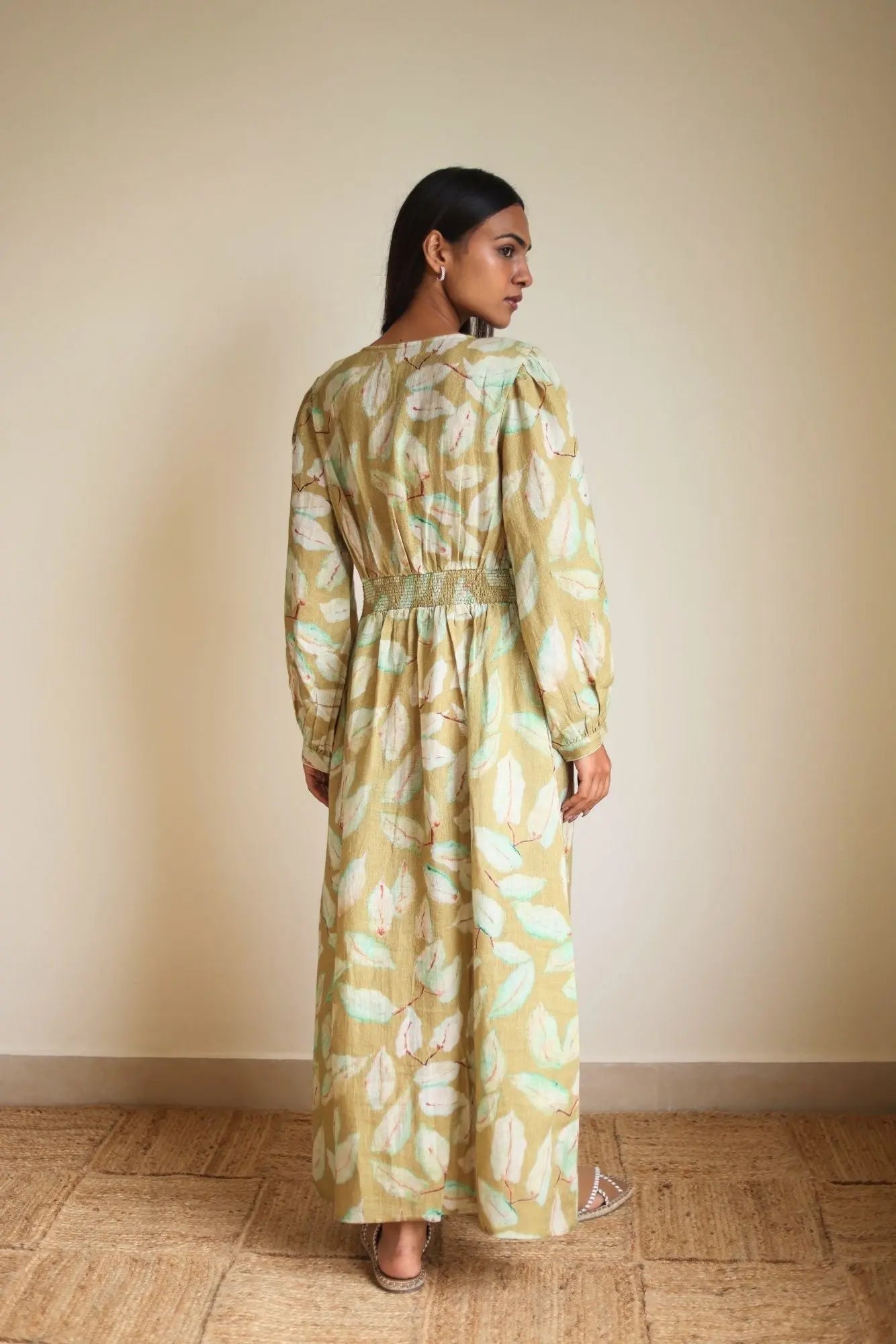 Elina Linen Ochre Dress SanctuaryLiving