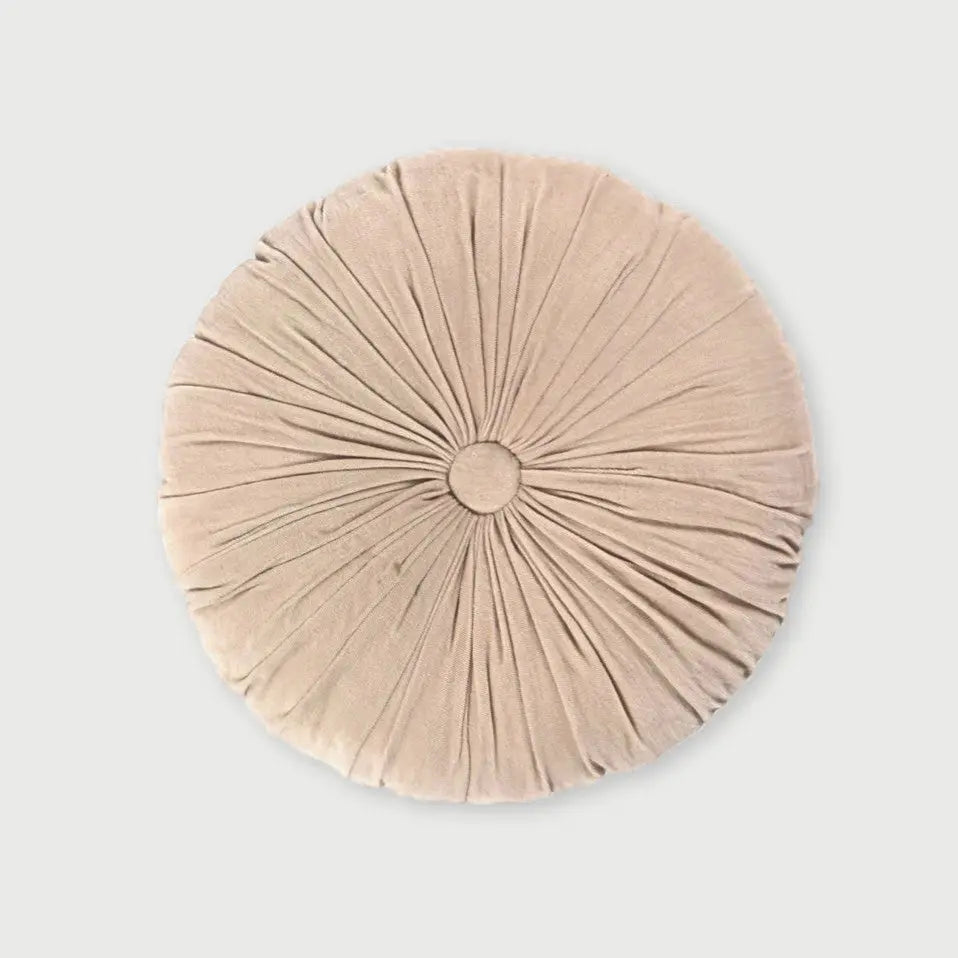 Cuddle Blush Velvet Round Cushion SanctuaryLiving