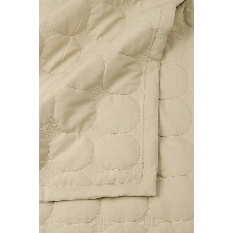 Zen Beige Cotton Quilted Bedding Set