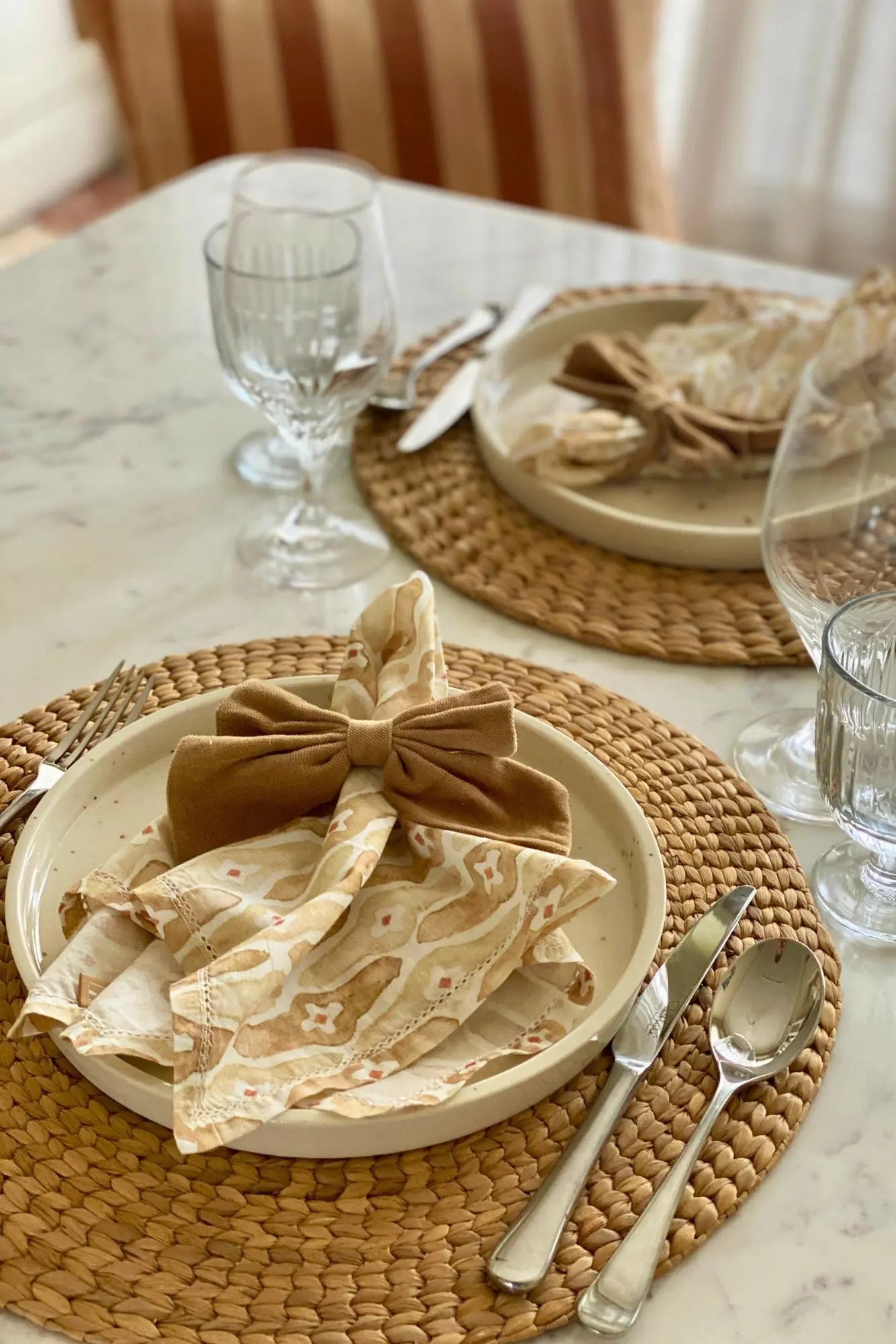 Sand Velvet Napkin Rings-Set of 4 SanctuaryLiving