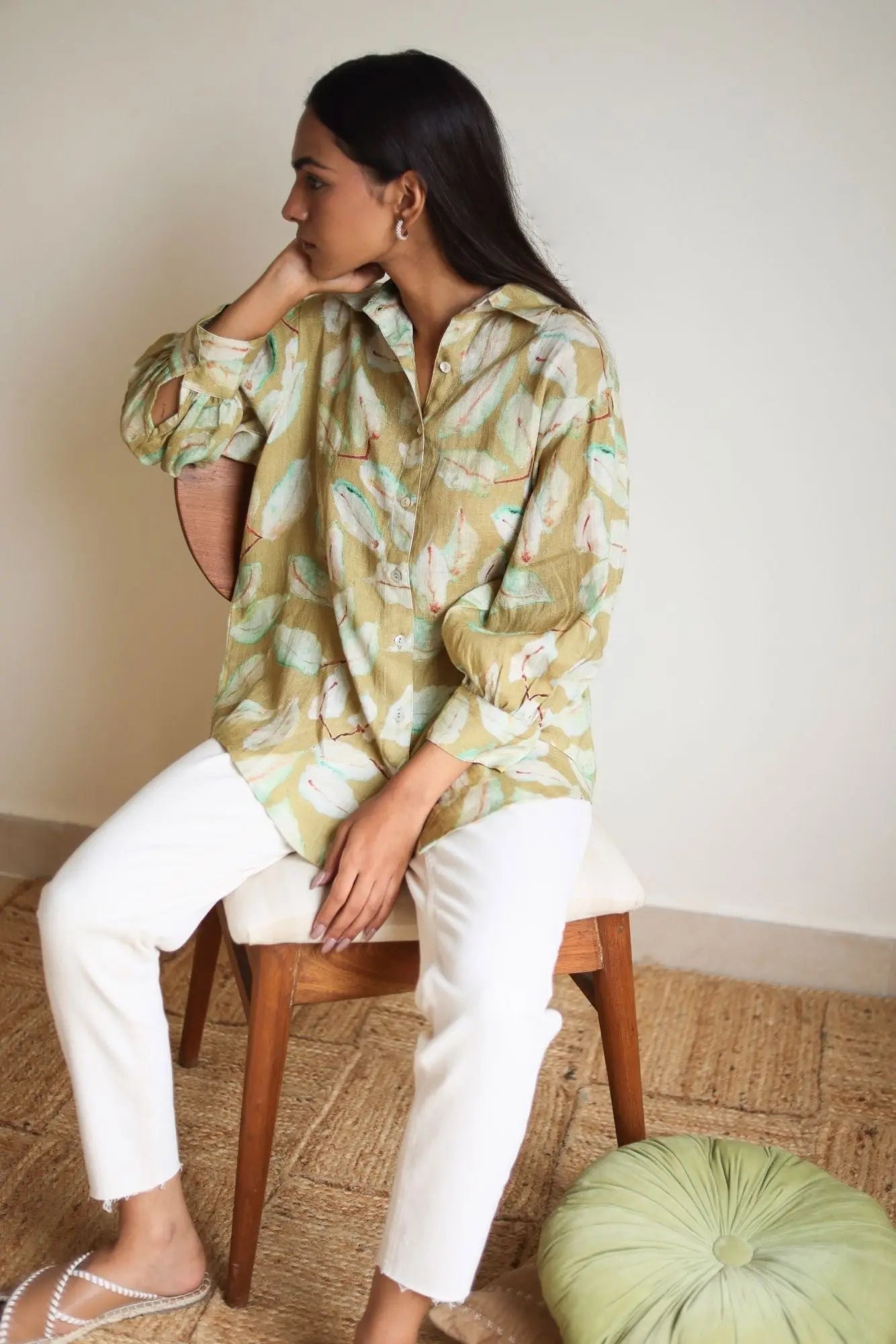 June Grove Linen Ochre Shirt SanctuaryLiving