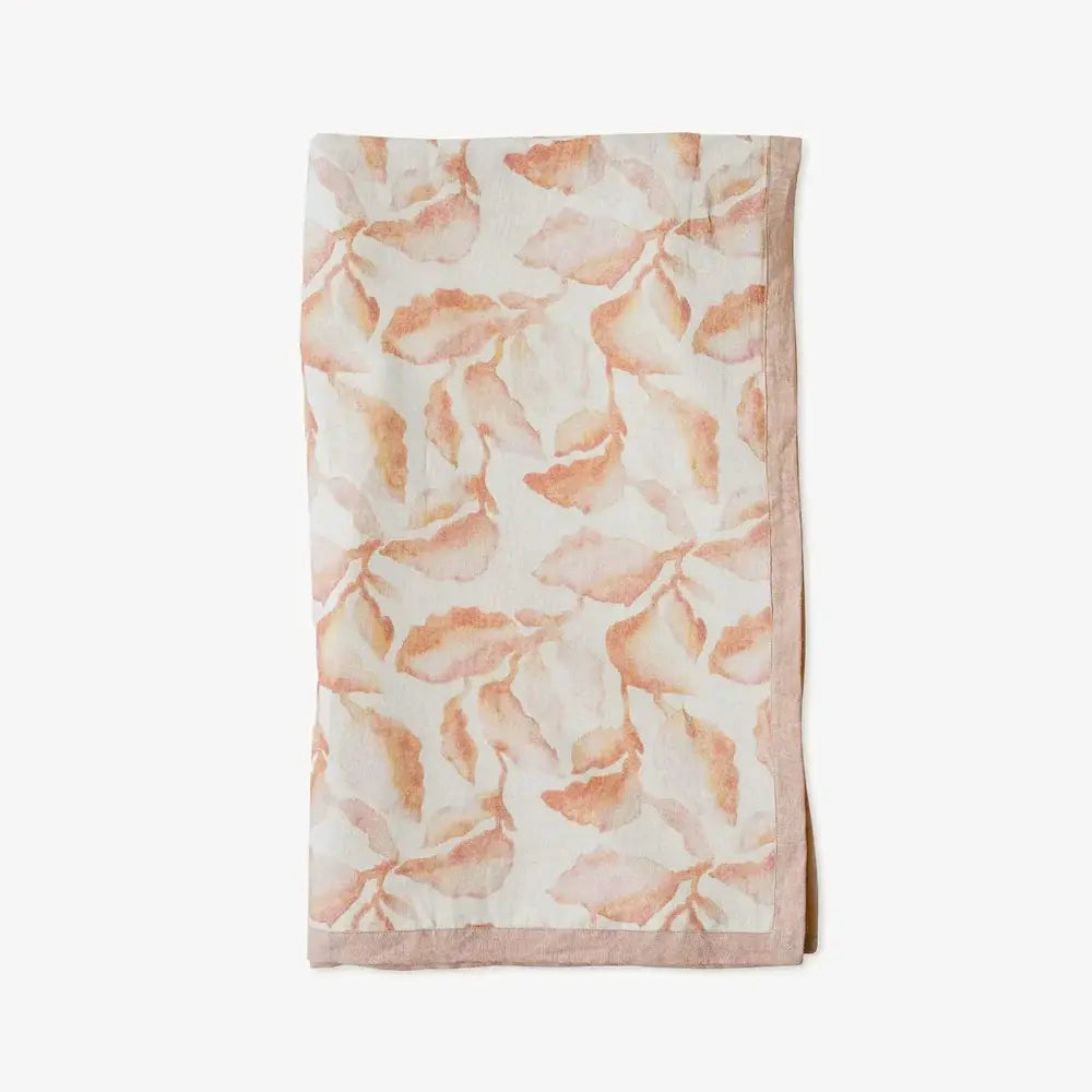 Cascade Blush Linen Bedspread SanctuaryLiving