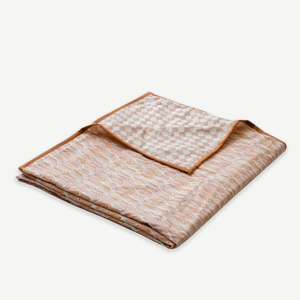Checker Mosaic Blush Cotton Dohar