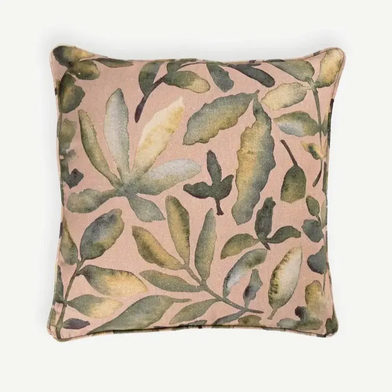 Flora Blush Linen Cushion Cover SanctuaryLiving