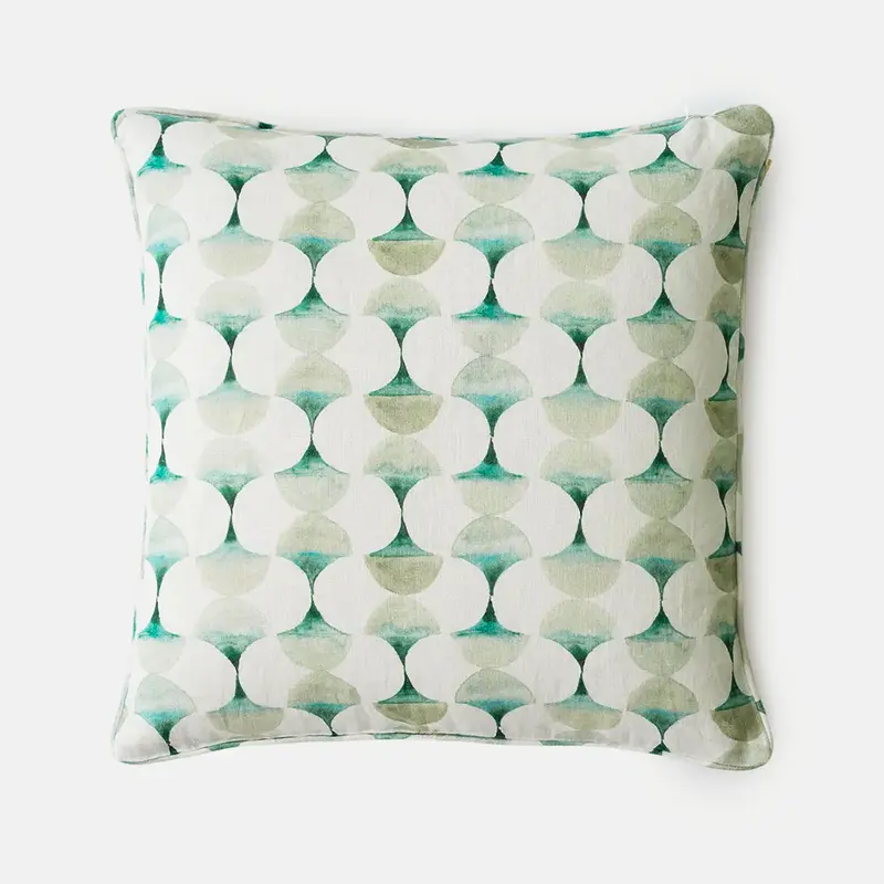 Cove Teal Linen Cushion Cover SanctuaryLiving