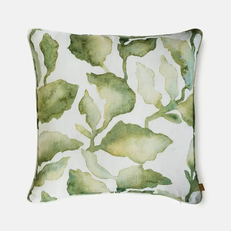Cascade Green Linen Cushion Cover SanctuaryLiving