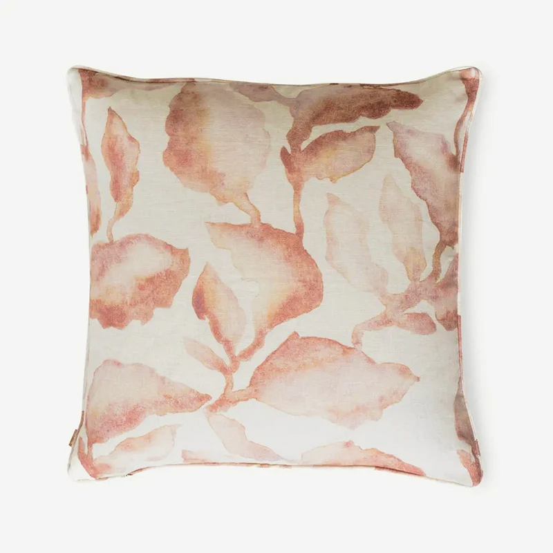 Cascade Blush Linen Cushion Cover