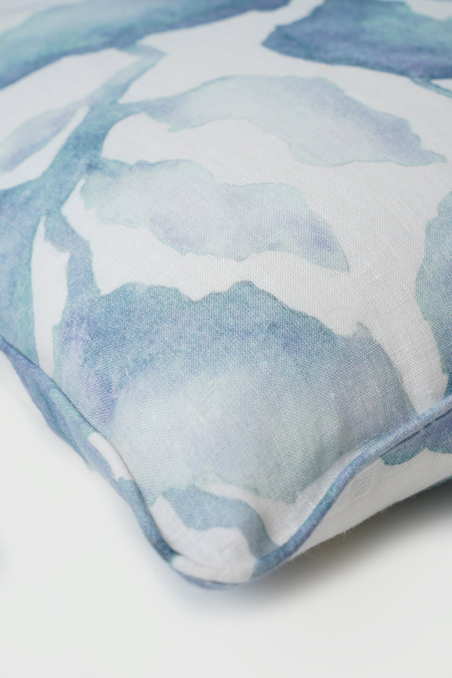 Cascade Blue Linen Cushion Cover