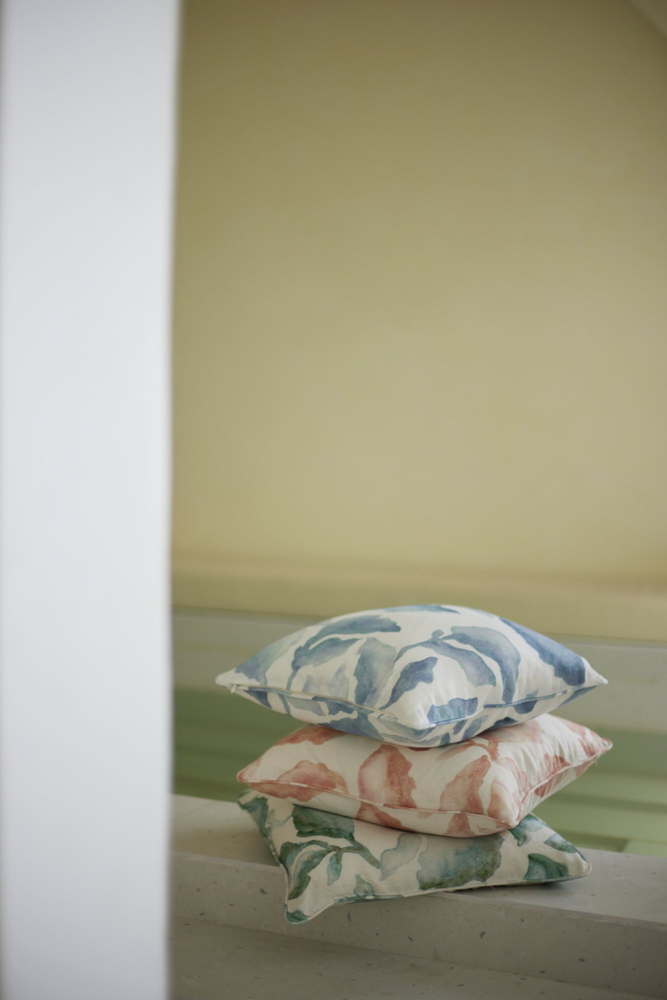 Cascade Blue Linen Cushion Cover