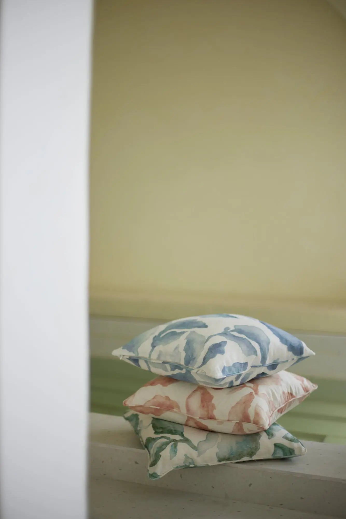 Cascade Blue Linen Cushion Cover SanctuaryLiving