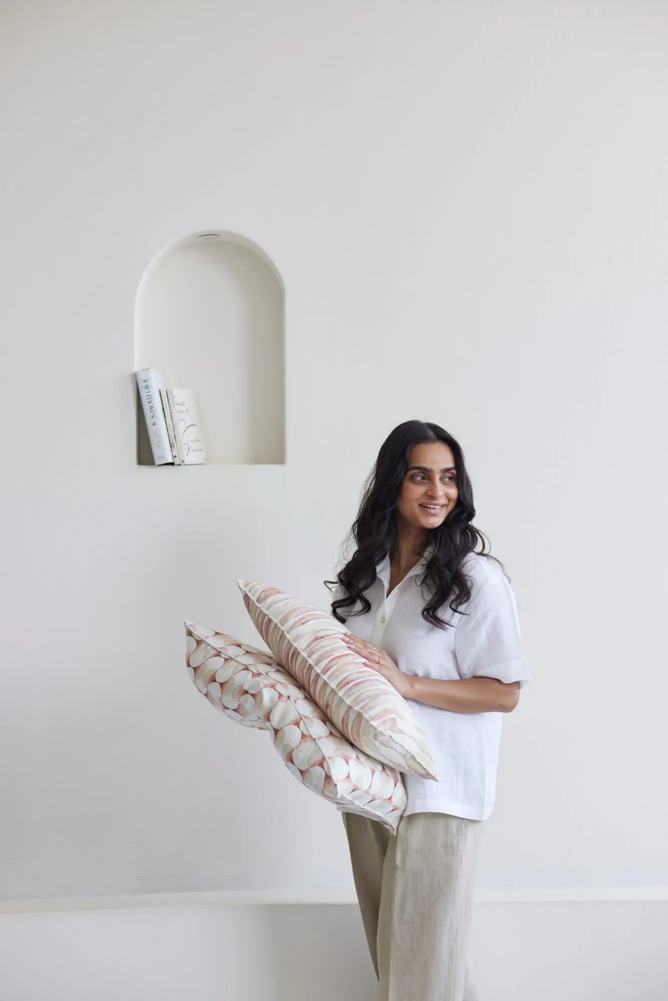 Cove Blush Oblong Cushion Cover SanctuaryLiving