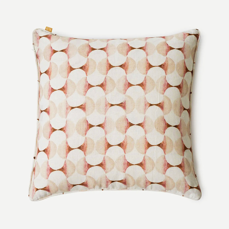 Cove Blush Linen Cushion Cover