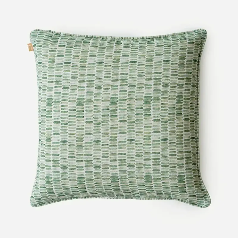 Speckle Green Linen Cushion Cover SanctuaryLiving