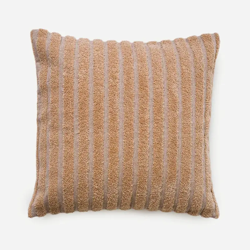 Striped Blush Chambray Cotton Cushion Cover SanctuaryLiving
